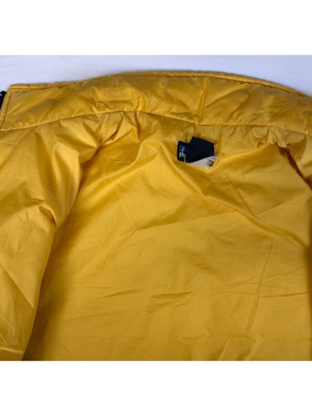 Patagonia Women's Puffer Jacket Small Grey Yellow Insulated - Picture 5 of 9